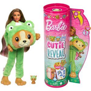 Barbie Cutie Reveal Doll and Accessories with Animal‎ Plush Costume NEW